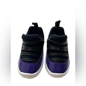 Nike Air Jordan 11 Retro Little Flex Toddler Shoes Black Purple 5C
